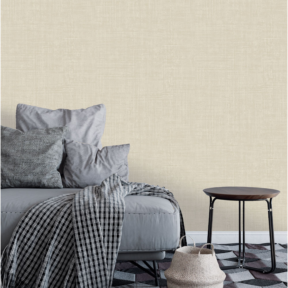 Belgravia Decor Zambaiti Parati Marrakech Large Weave Beige Wallpaper Image 2