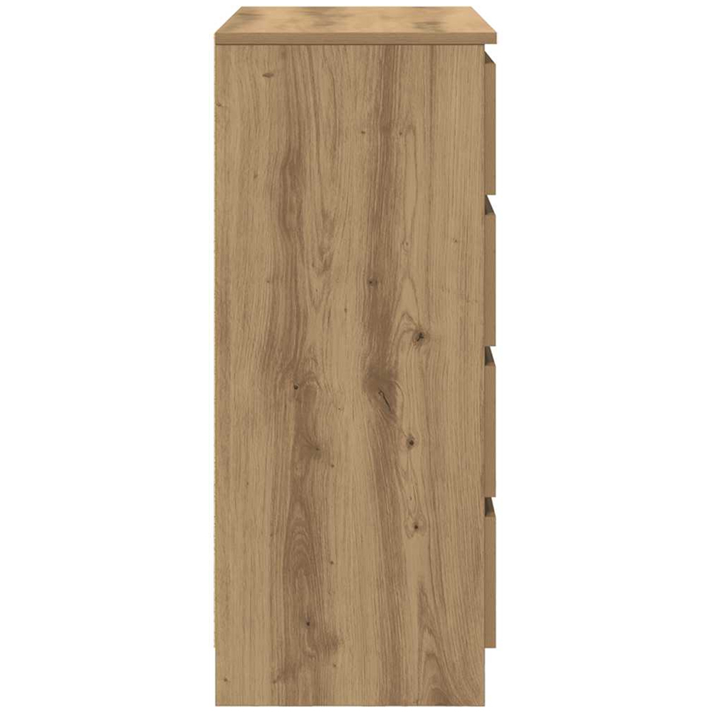 vidaXL Single Door 4 Drawer Artisan Oak Sideboard Image 7