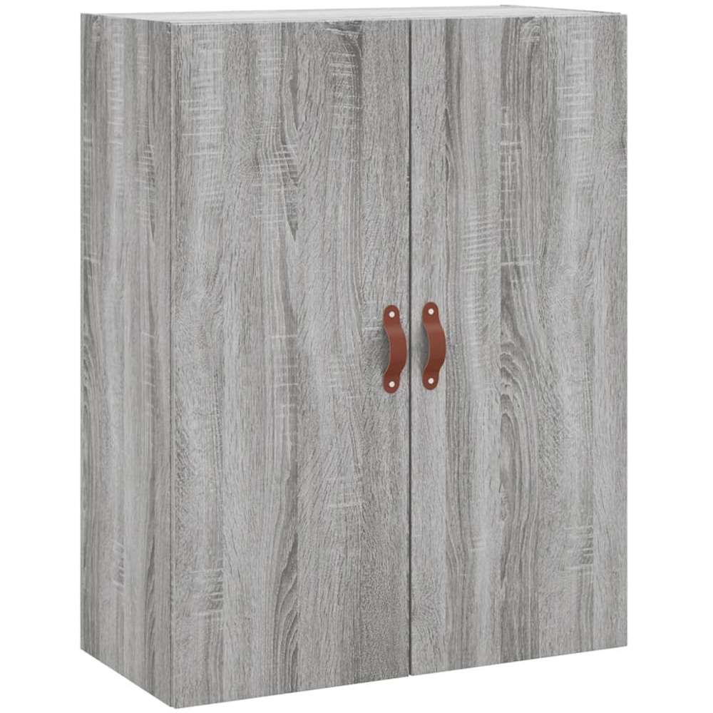 vidaXL 2 Door Grey Sonoma Wall Mounted Cabinet Image 2