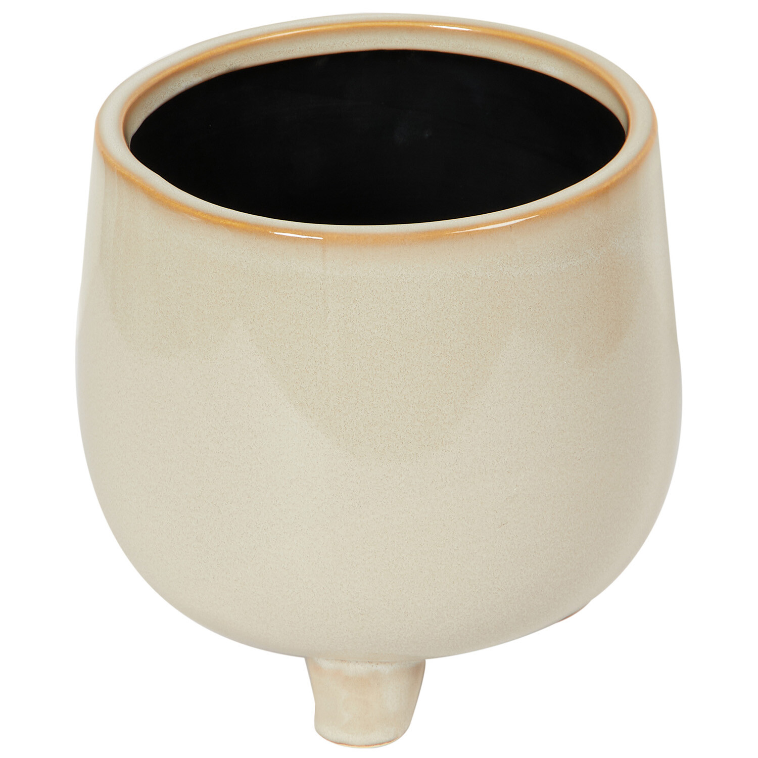 Reactive Glaze Footed Planter - Sage Image 3