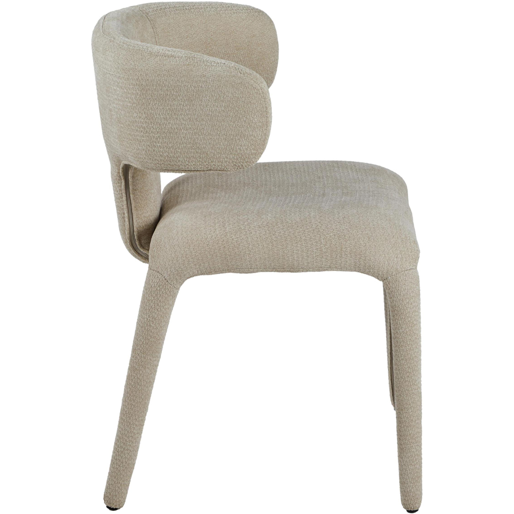 Portland Savoy Beige Statement Dining Chair Image 2