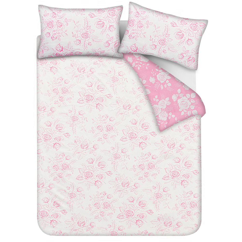 Smart Living Single Floral Toile Duvet Set Image 3