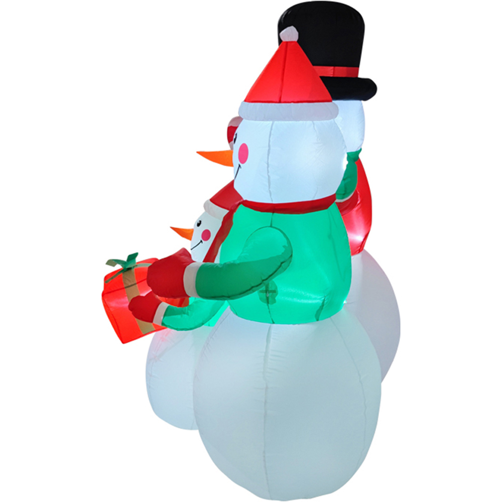 Living and Home Inflatable Snowman Family LED Christmas Decoration 5.9ft Image 4