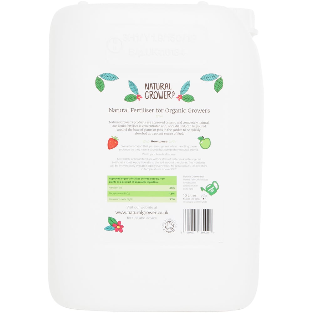 Natural Grower Natural Liquid Fertiliser 10L Image 3