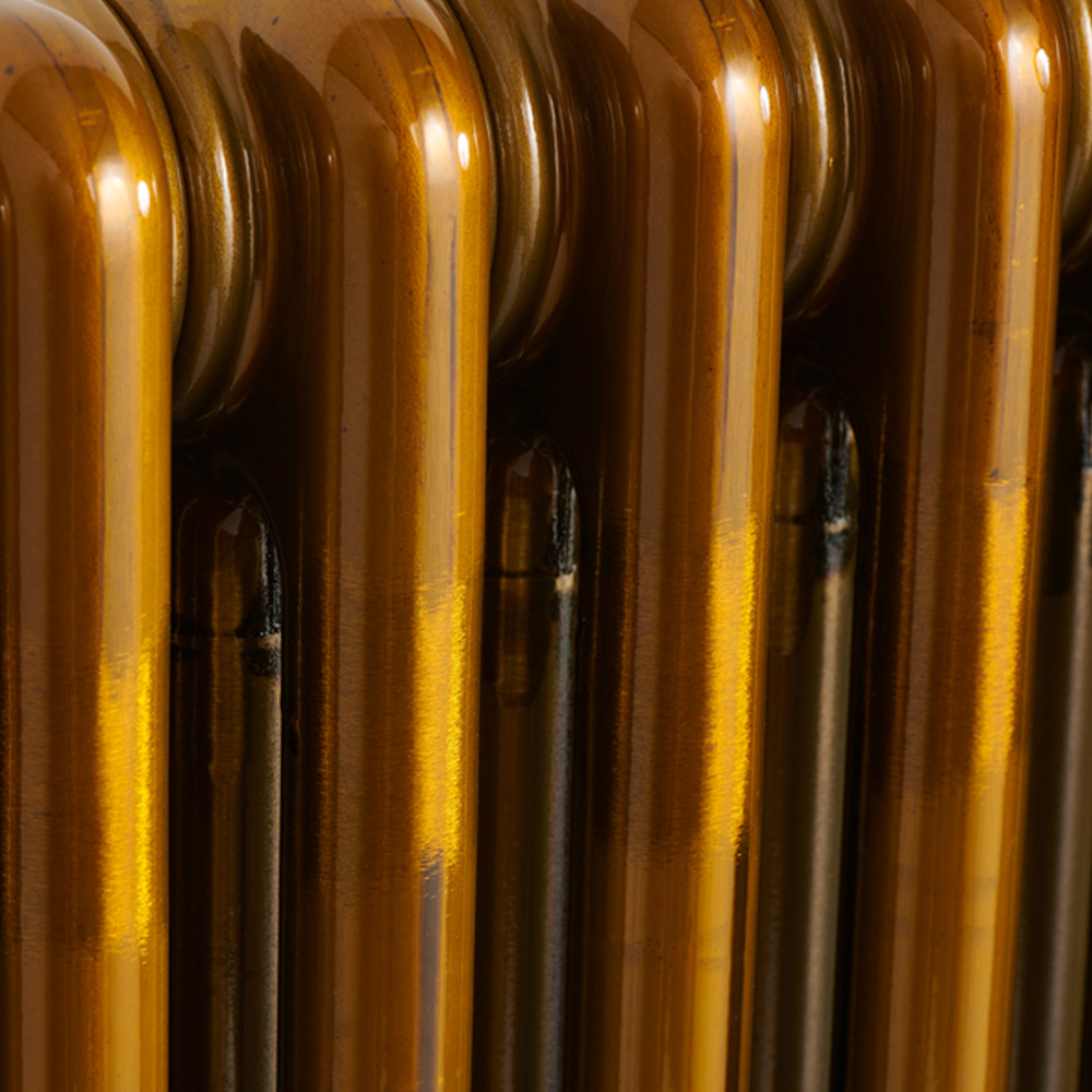 Terma Colorado Wi-Fi Brass Lacquer 3 Column Deep Electric Radiator 1500W 600 x 1194mm Image 5