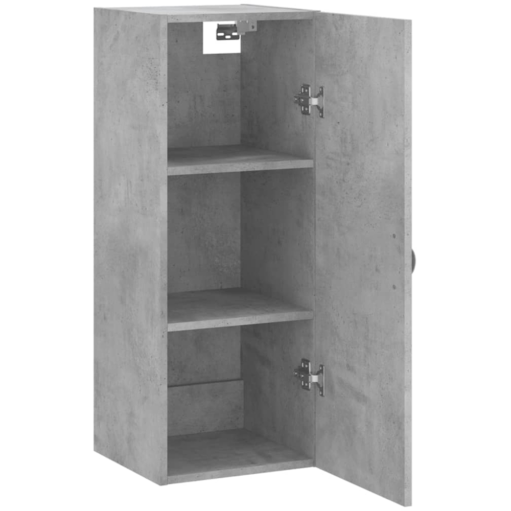vidaXL Single Door Concrete Grey Wall Mounted Narrow Cabinet Image 7