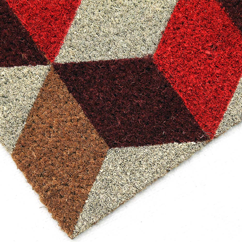 Coco & Coir Vintage Cubes Coir Door Mat 45 x 75cm Image 3