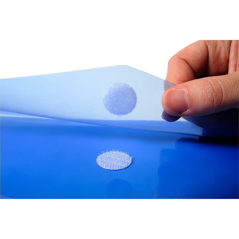 Exacompta A4 Blue PP Envelope Pocket 10 Pack Image 3