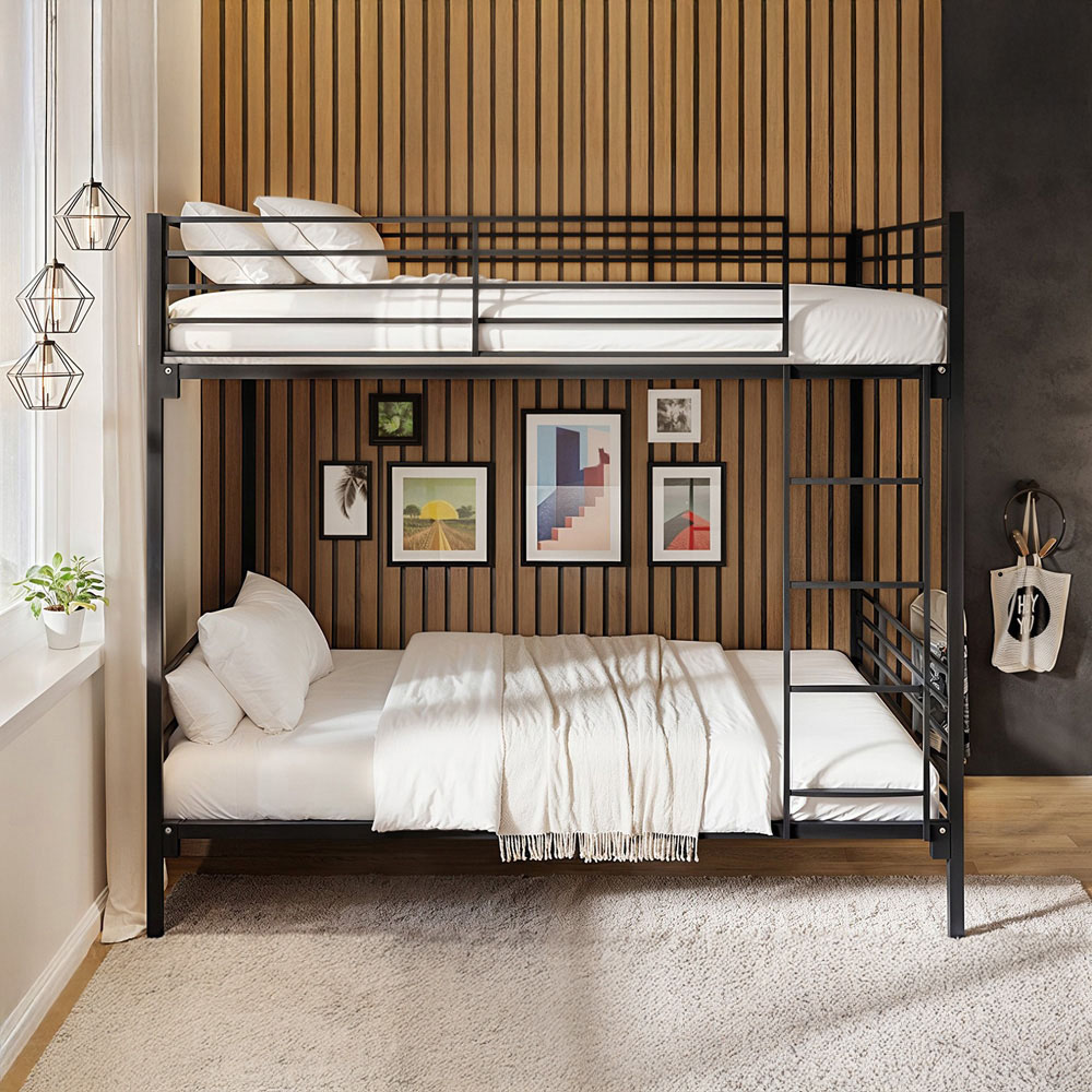 Flair Metayal Double Black Bunk Bed Image 4