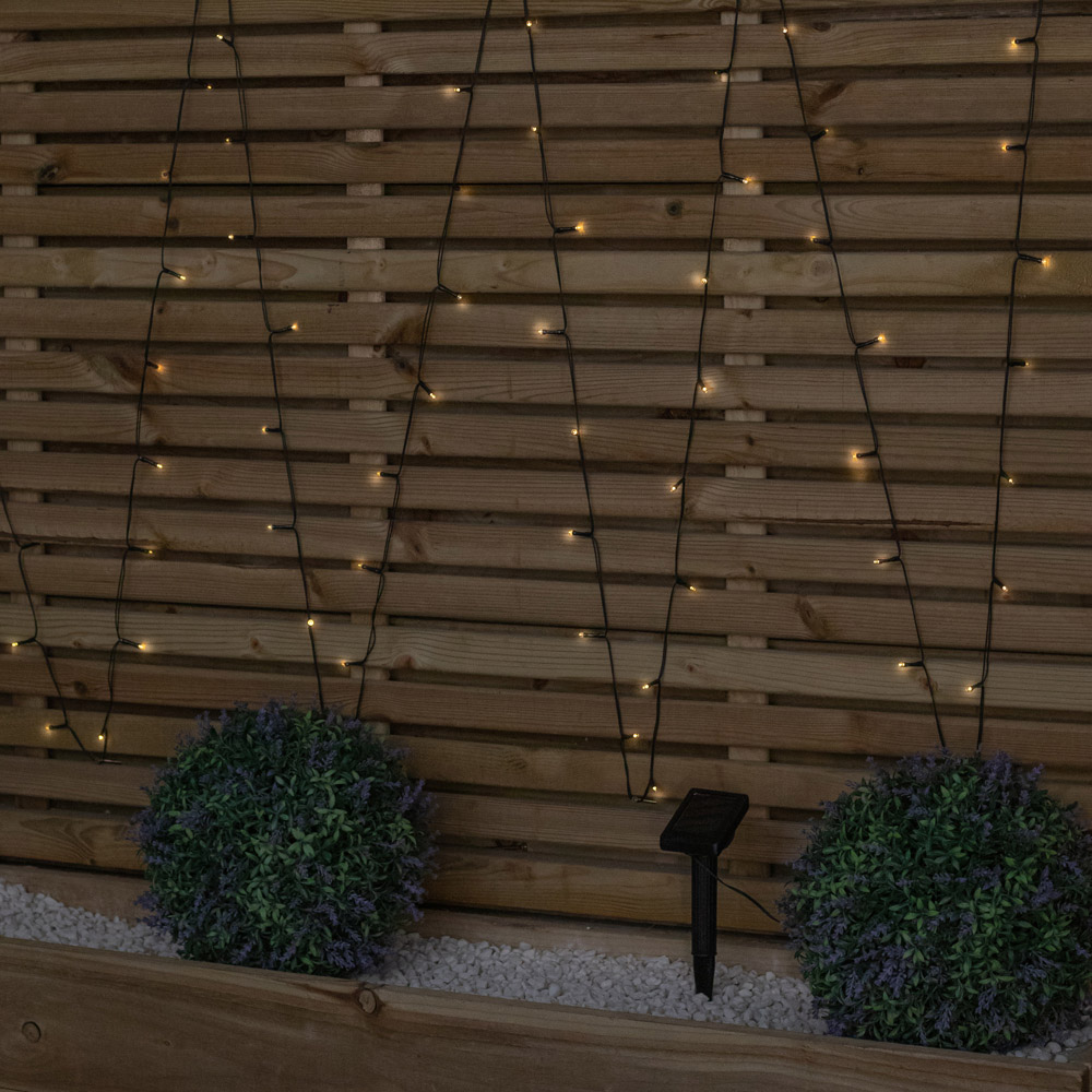 Samuel Alexander 200 Warm White LED Garden Solar String Light 12m Image 1