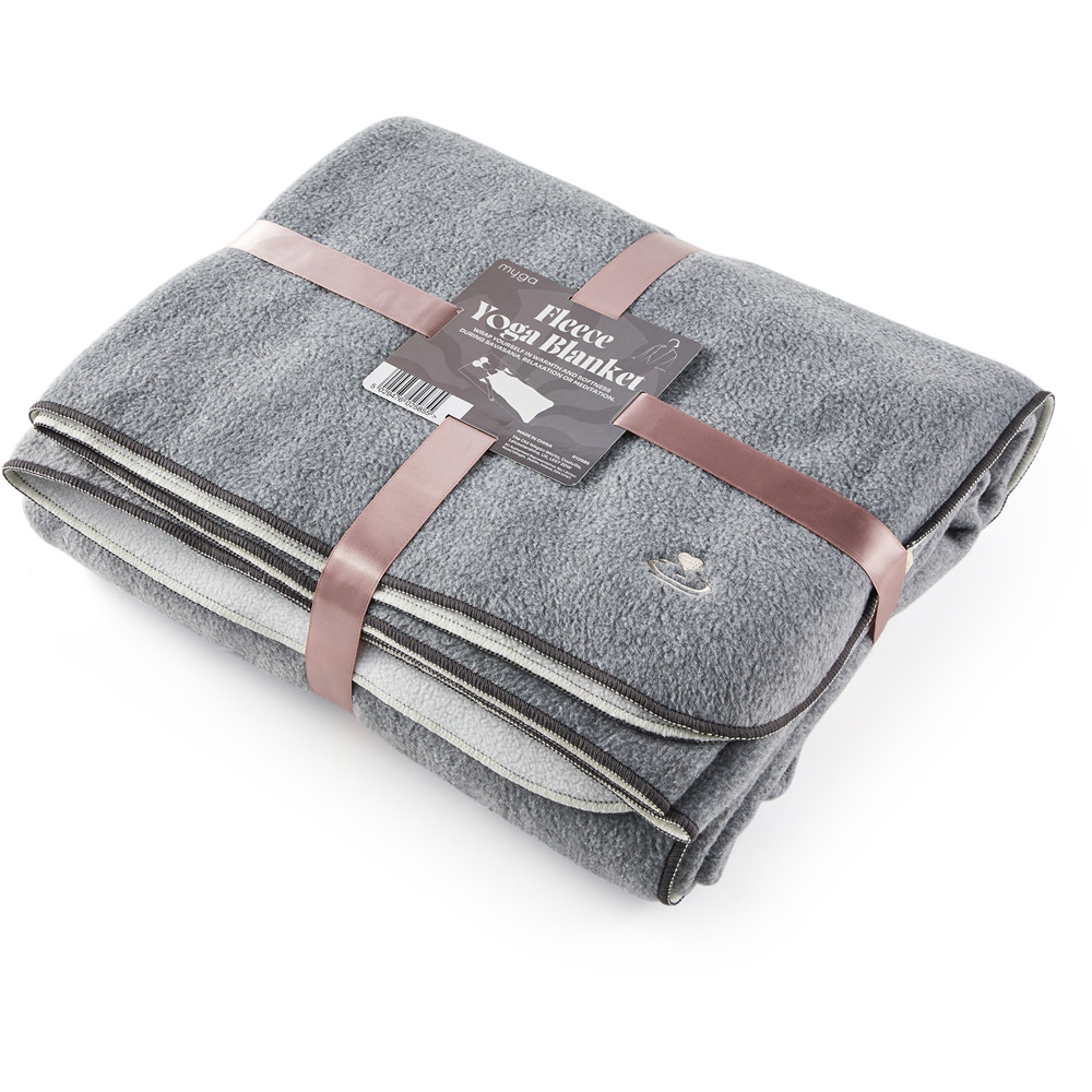 Myga Stone Fleece Reversible Yoga Blanket 200 x 145cm Image 2