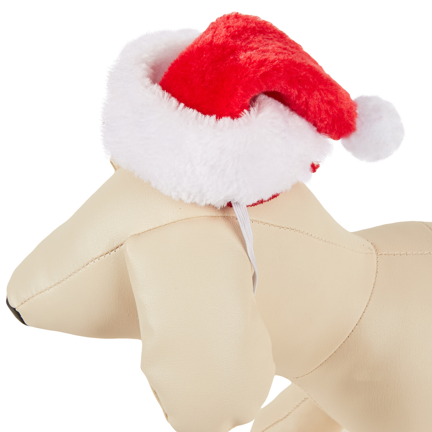 Santa Hat for Pets - Red and White Image 2