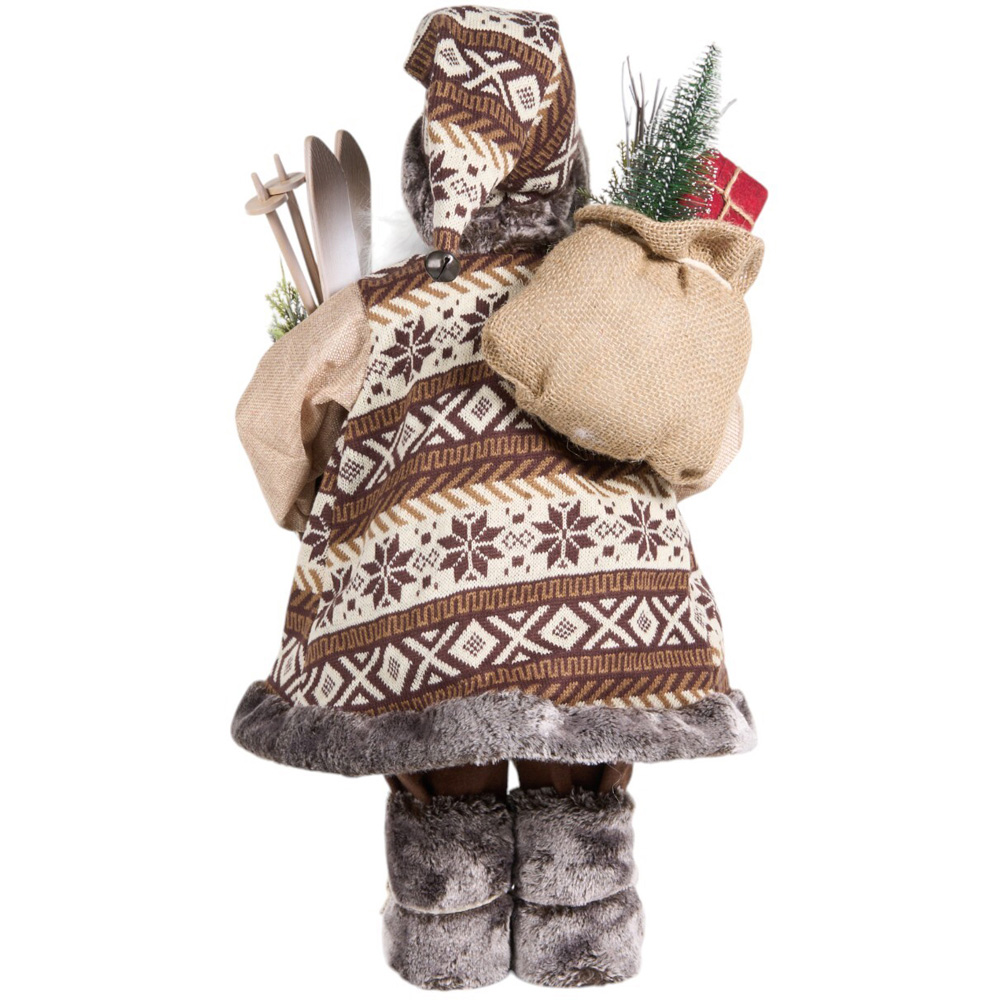 Chalet Standing Santa 60cm - Multicolour Image 3