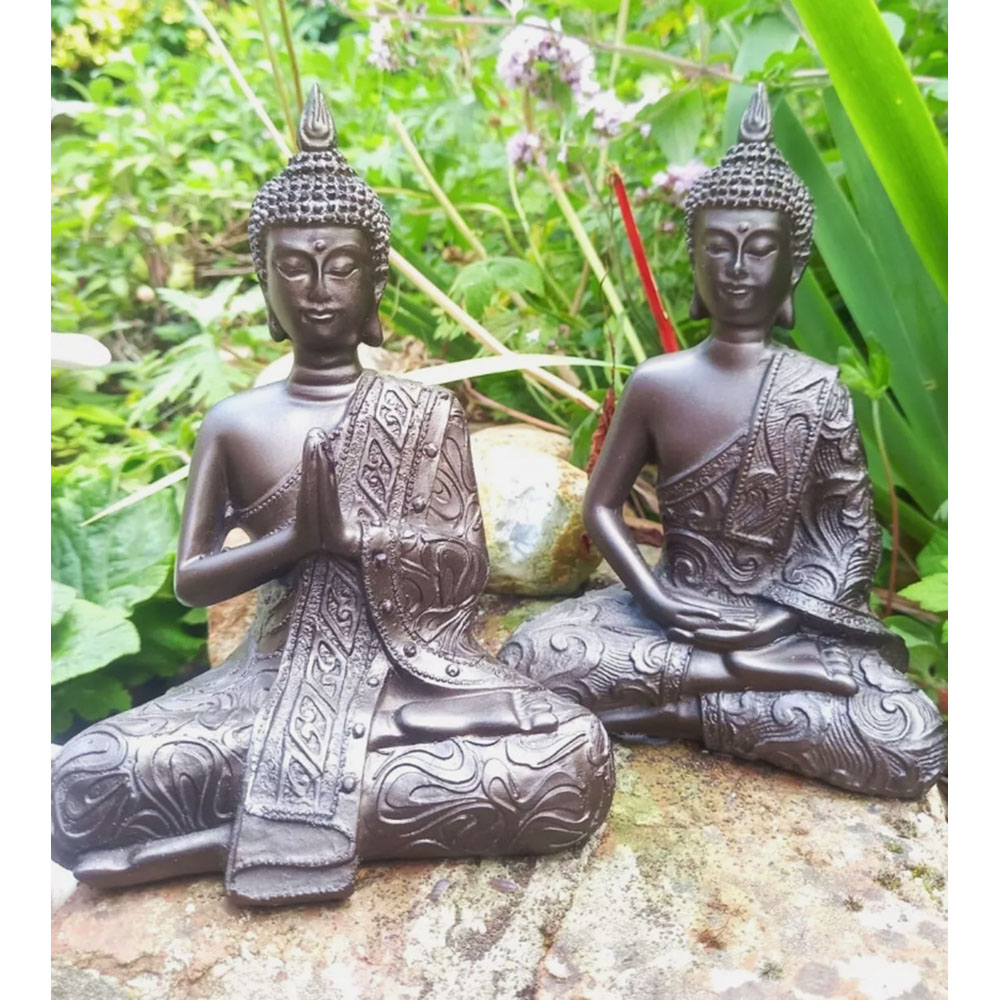Inspirational Gifting 2 Piece Mystic Thai Buddha Ornament Set Image 4