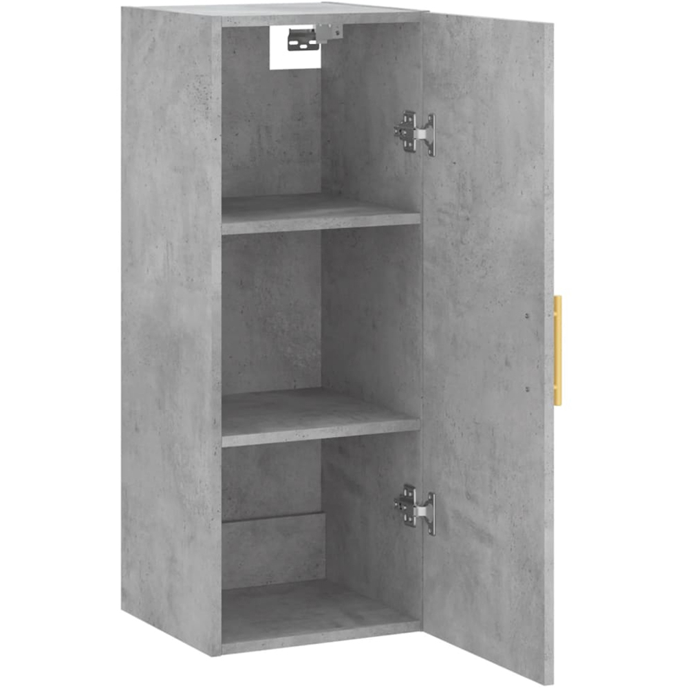 vidaXL Single Door Concrete Grey Wall Mounted Cabinet Image 4