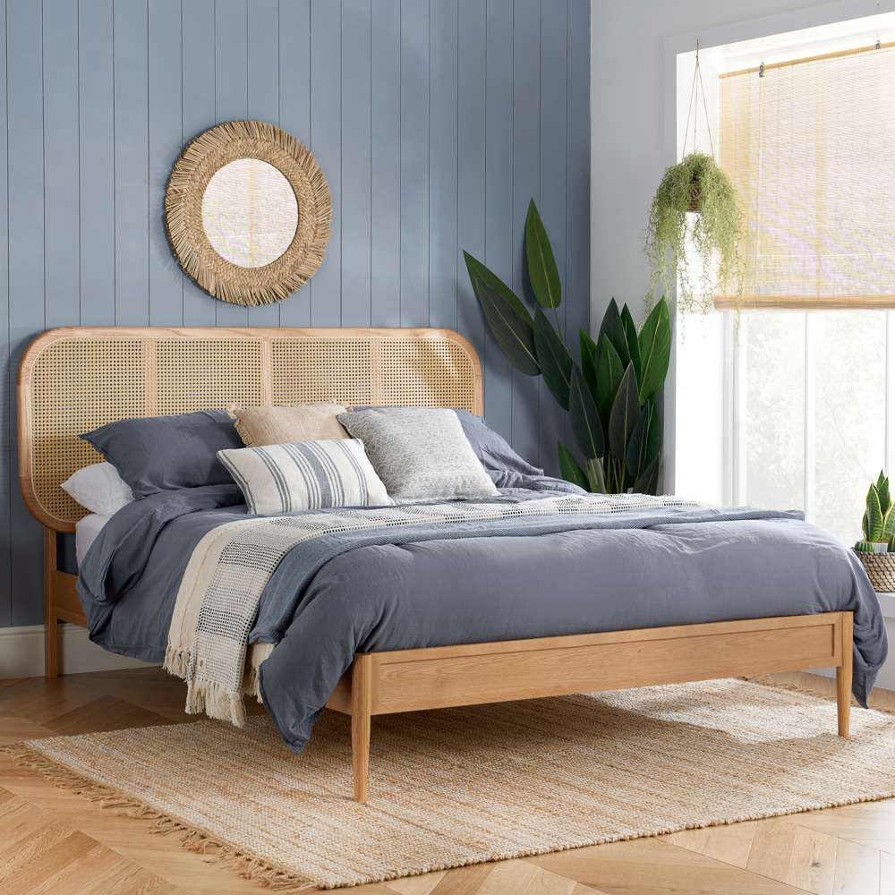 Birlea Elina Double Rattan Bed Image 1