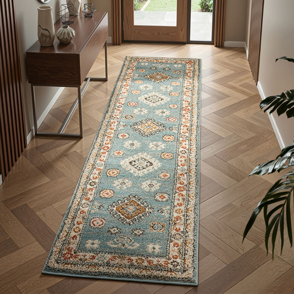 Portland HMC 5567 Blue Cashmere Rug 60 x 230cm Image 1