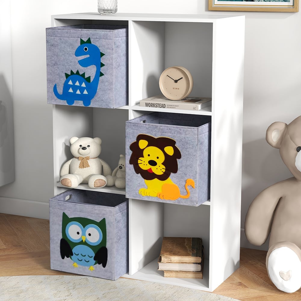 Tommy Toys 3 Fabric Drawer 3 Shelf White Toy Organiser Image 1