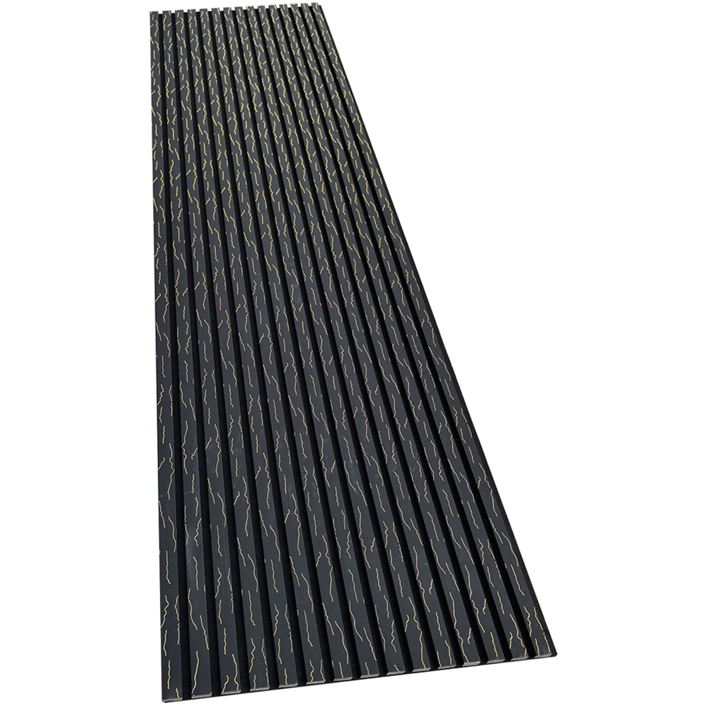 Britwall Beige and Gold Vein Linear Acoustic Slat Wall Panel 600 x 2400mm 2 Pack Image 4