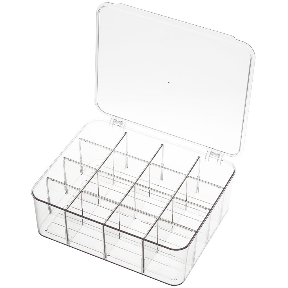 Living and Home Clear 16-Compartment Flip-Up Underwear and Socks Storage Organiser Image 3