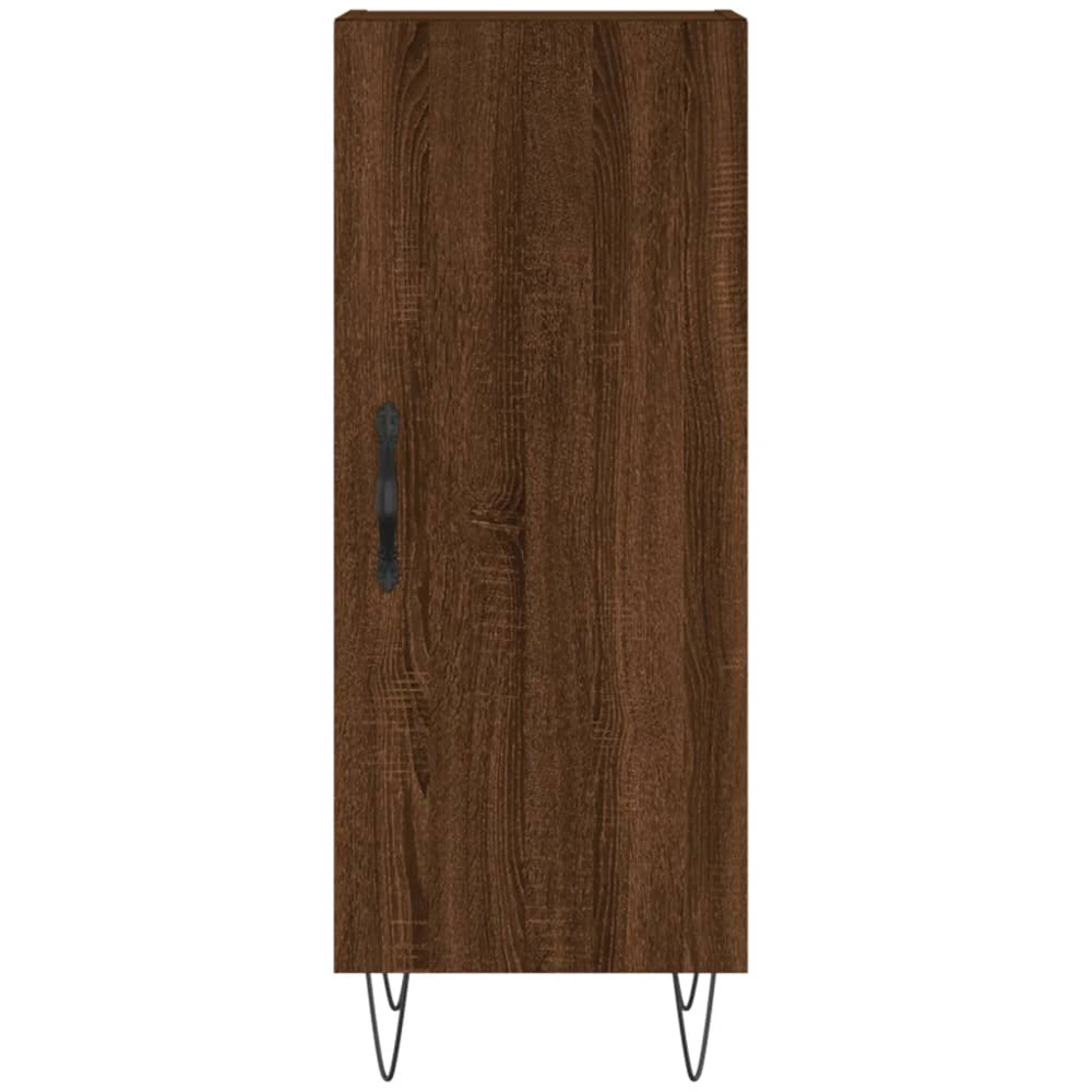 vidaXL Single Door Brown Oak Sideboard Image 5
