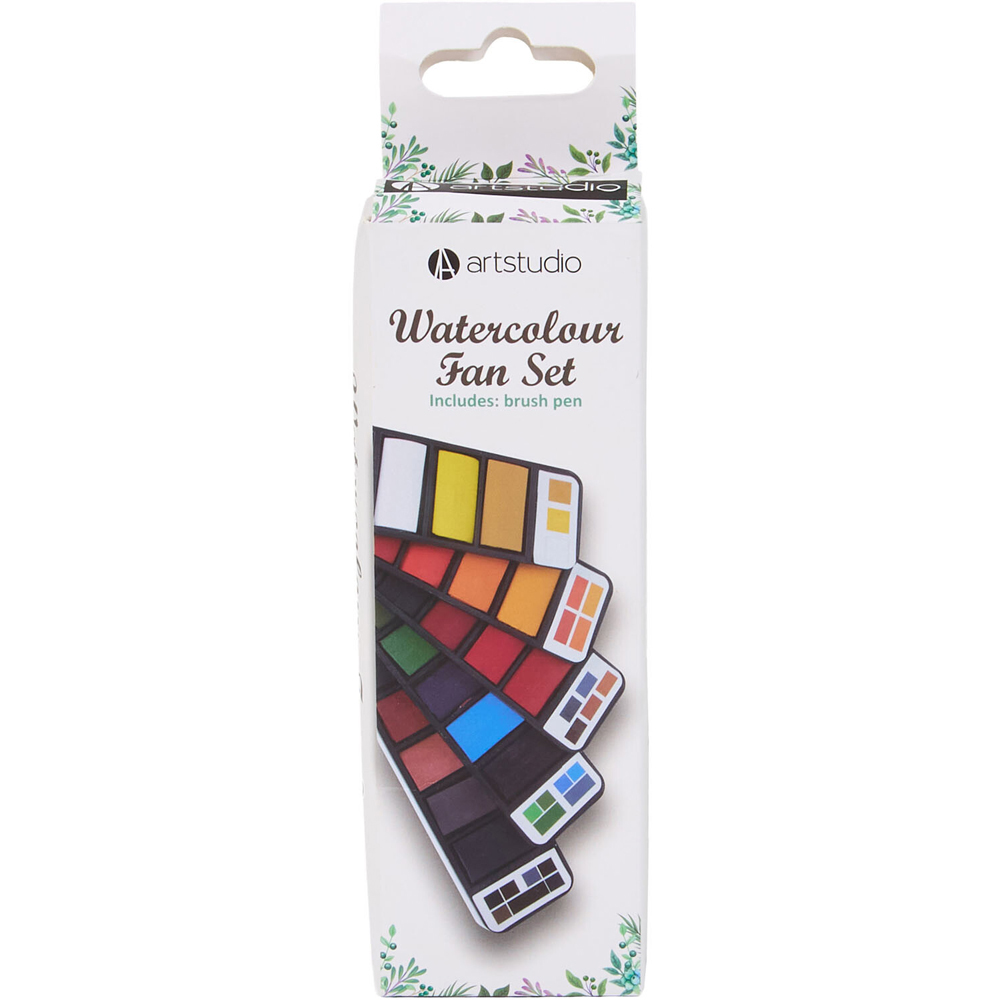 Watercolour Fan Set Image 1