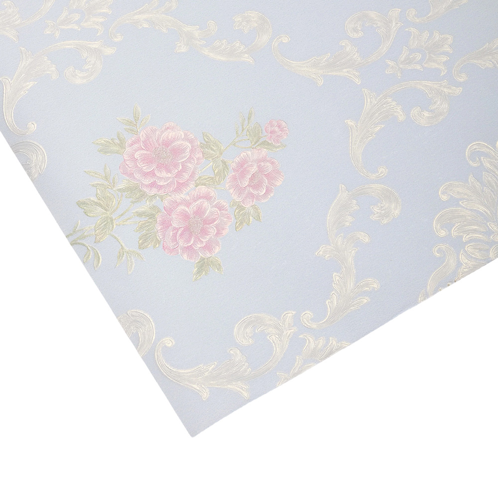 Living and Home Floral Pattern Rectangle 3D Embossed Multicolour Non-Pasted Wallpaper Image 5