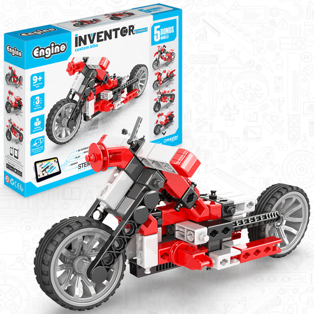 Engino Inventor Mechanics Custom Bike Building Set Image 2