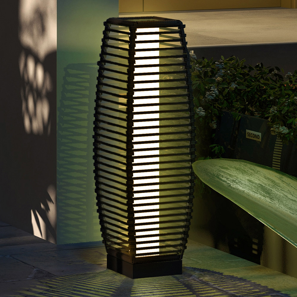 Outsunny Grey LED Solar Floor Lamp Image 2