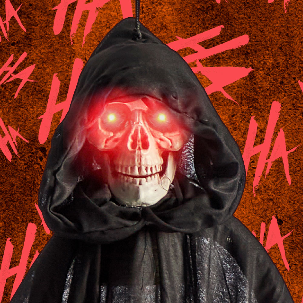 Benross Hanging Animated Ghoul Skelton Halloween Decoration 100cm Image 2