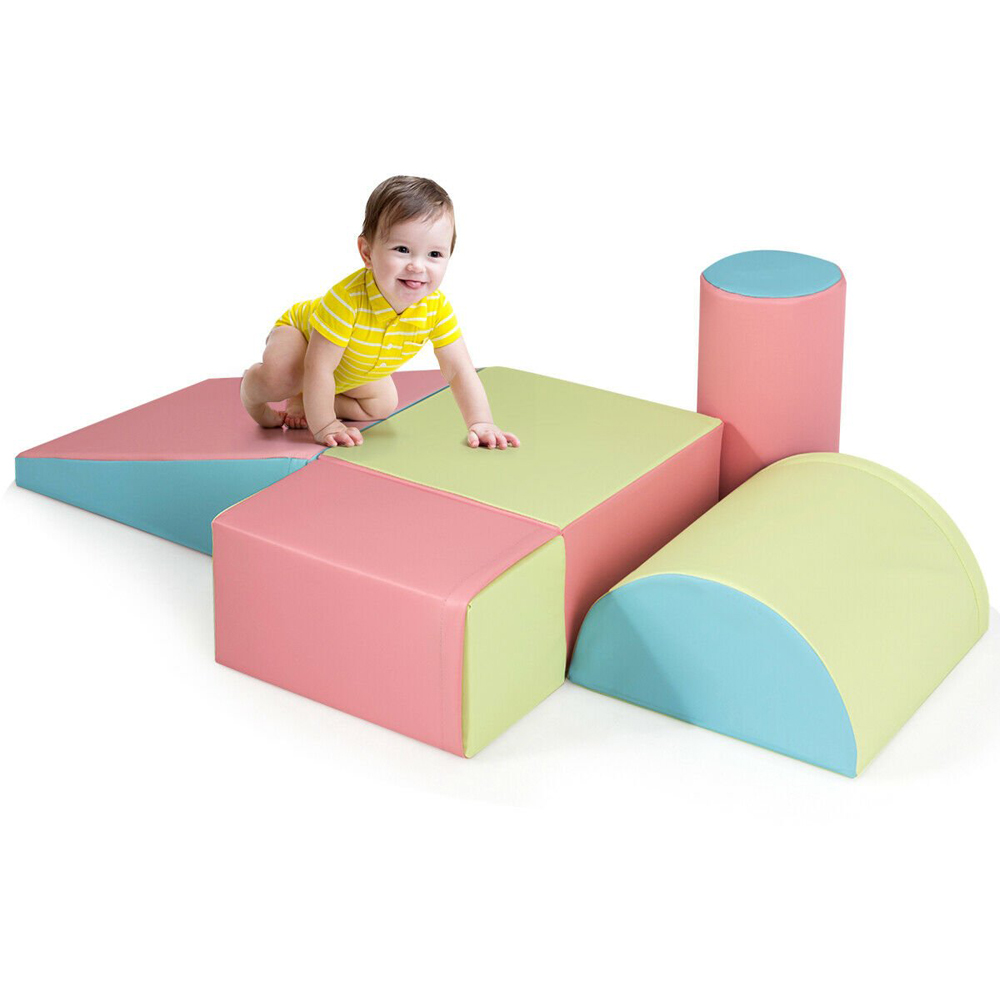 Costway Kids Foam Climb and Crawl Playset 5 Pack Image 3