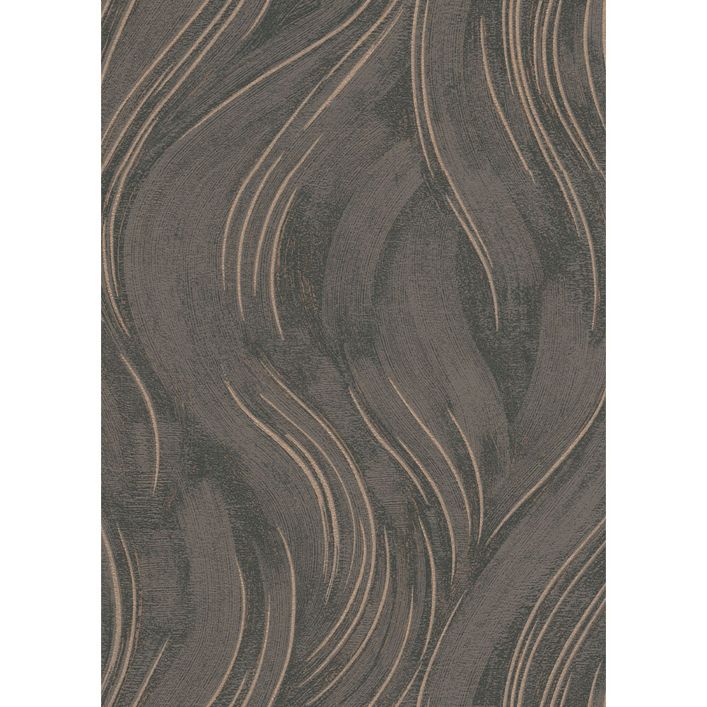 Erismann Piano Swirl Geometric Brown Wallpaper Image 5
