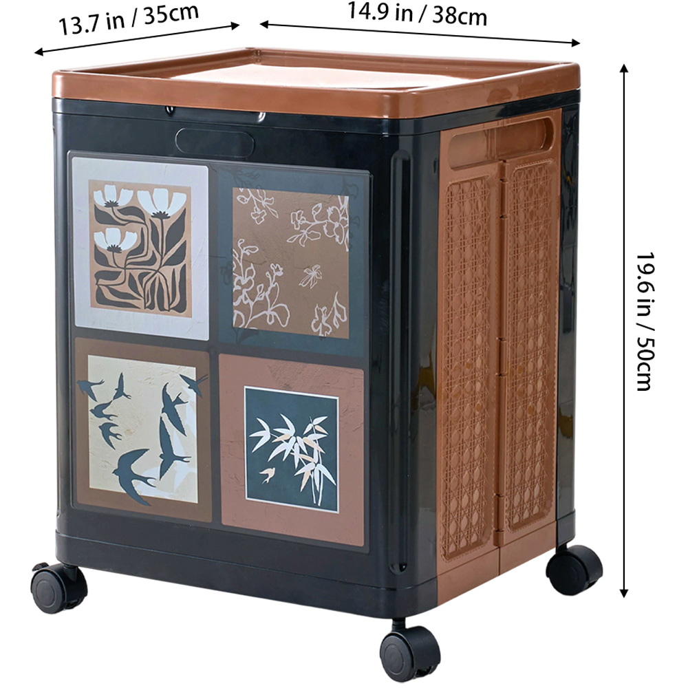 Living and Home Retro Foldable Storage Box with Castors Image 8