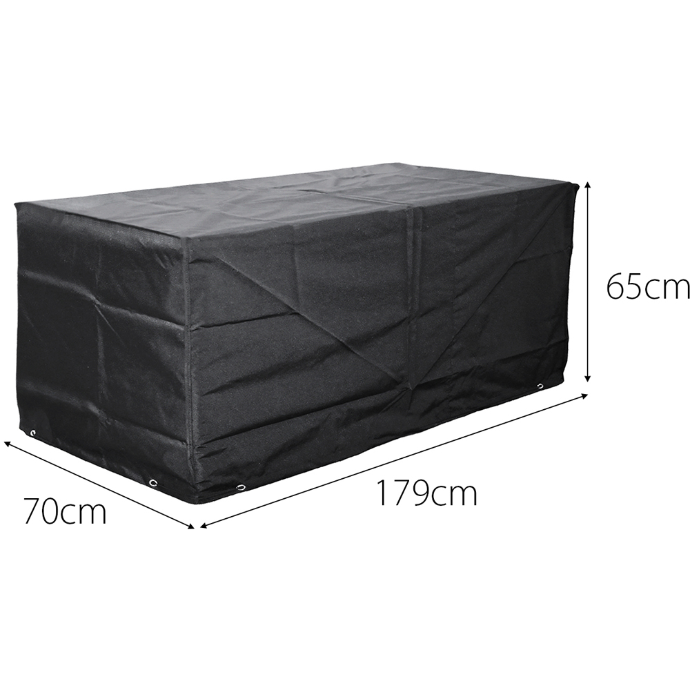 Cozy Bay EZBreathe Malta 9 Seater Black Furniture Set Cover Image 5