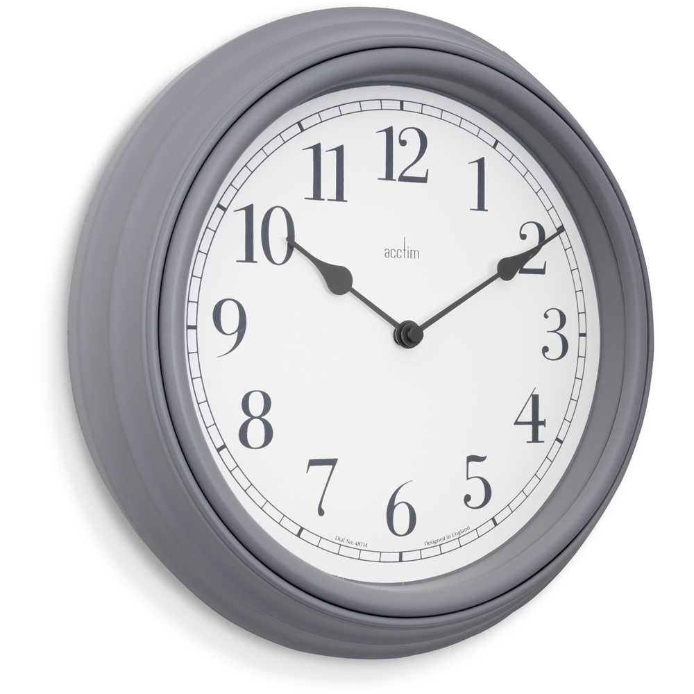 Acctim Devonshire Grey Wall Clock 28cm Image 2
