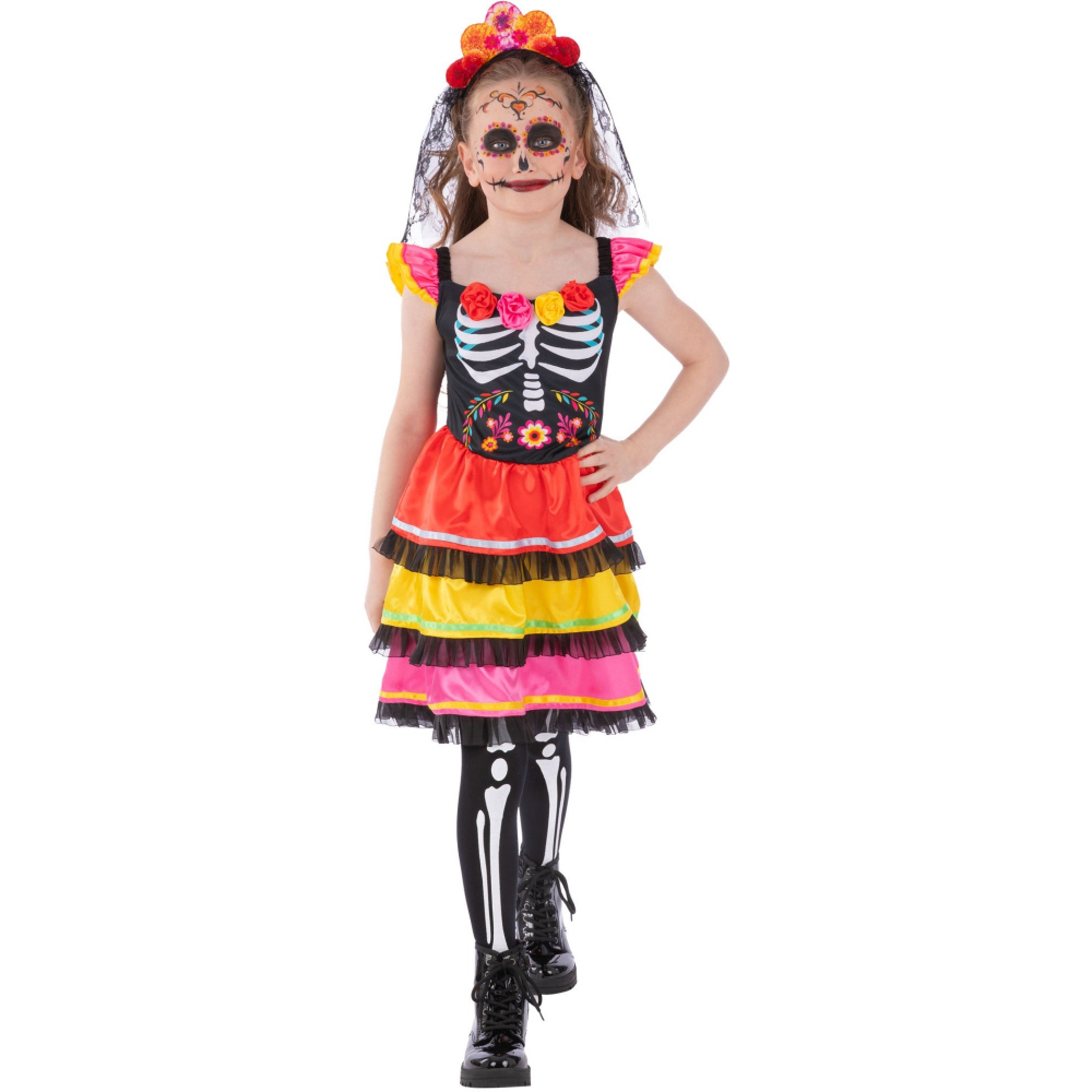 Rubies Kids Day of The Dead Fiesta Halloween Costume 13-14 Years Image 4