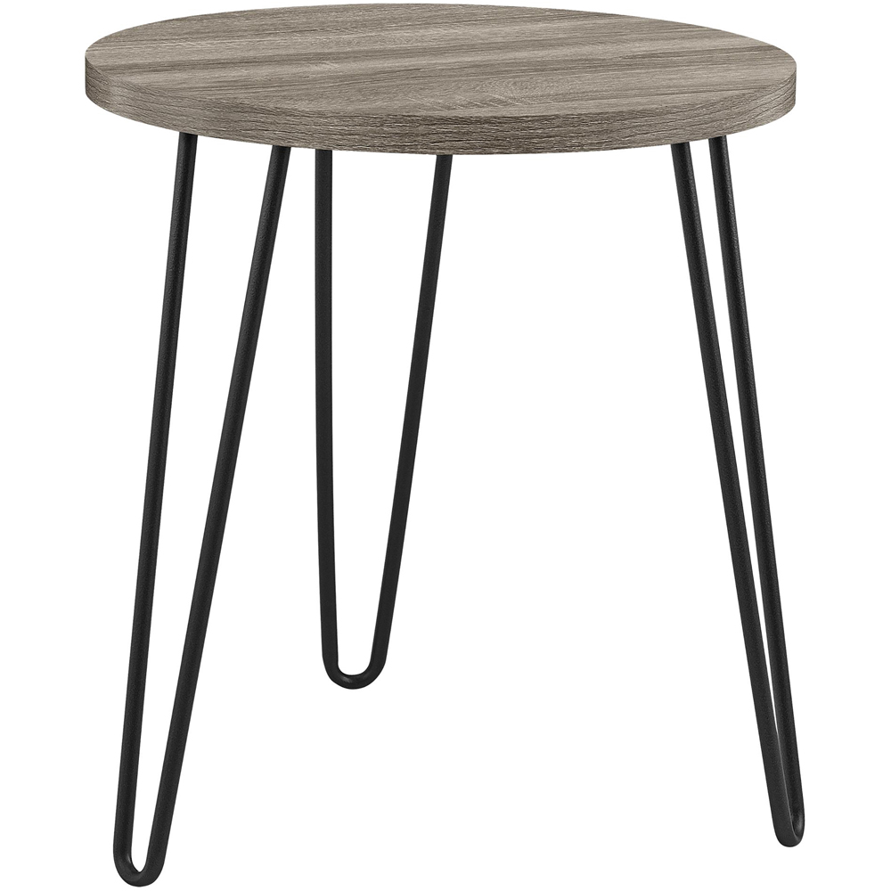 Dorel Owen Grey Oak Round End Table Image 4