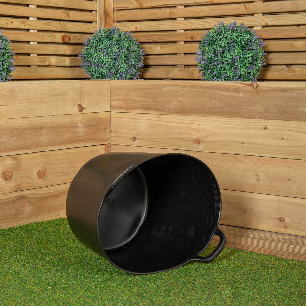Samuel Alexander Black Plastic Bucket with Handles 42L Image 5