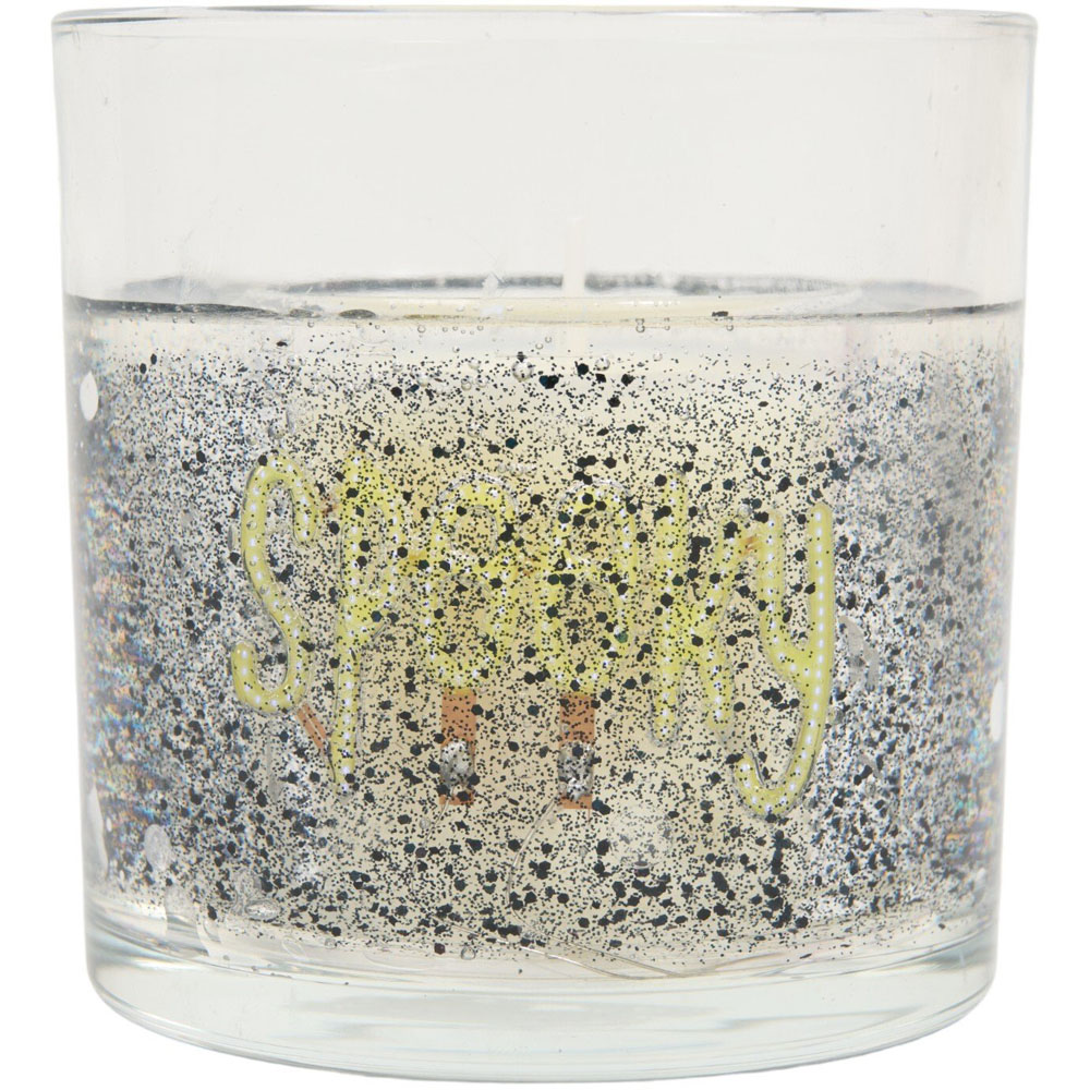 Spooky Light Up LED Scented Candle Black Image 3