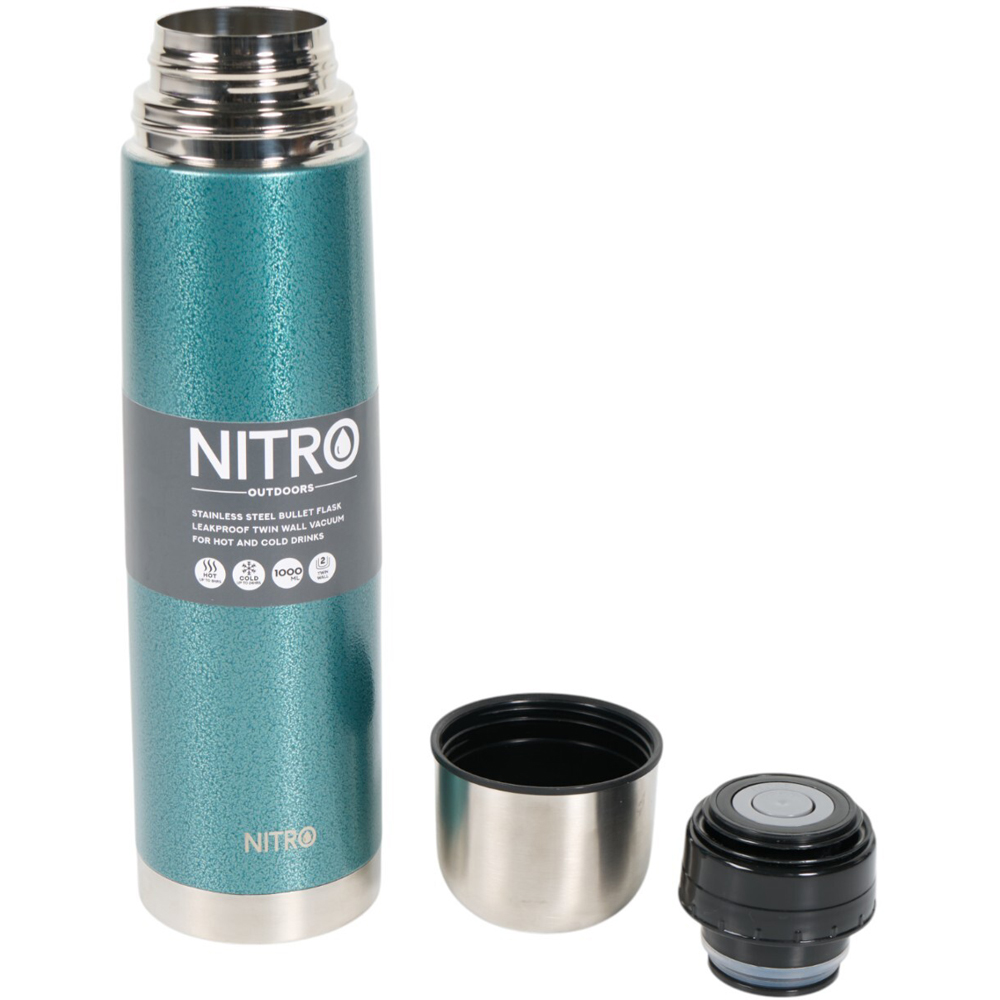 Nitro Stainless Steel Hammered Effect Vacuum Flask Image 6
