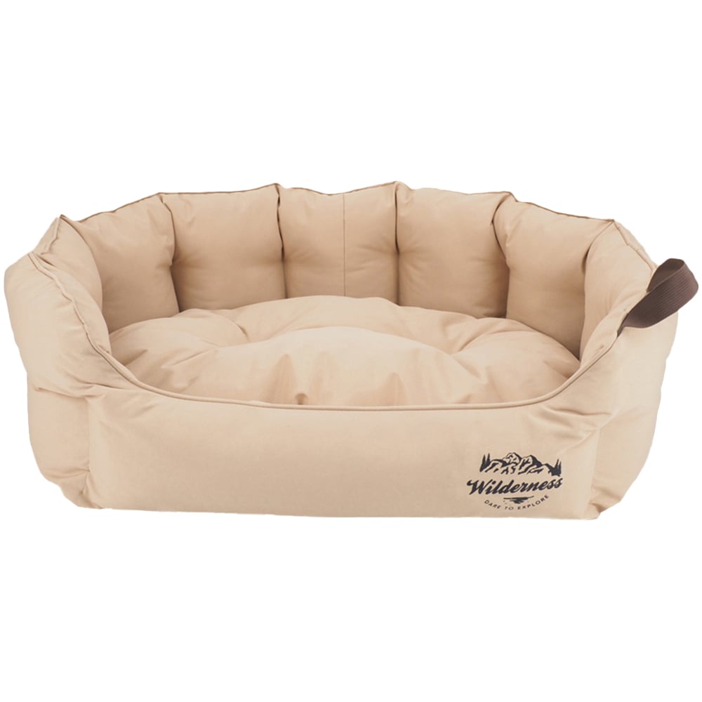Snug & Cosy Wilderness Large Snuggle Camel Dog Bed Image 1