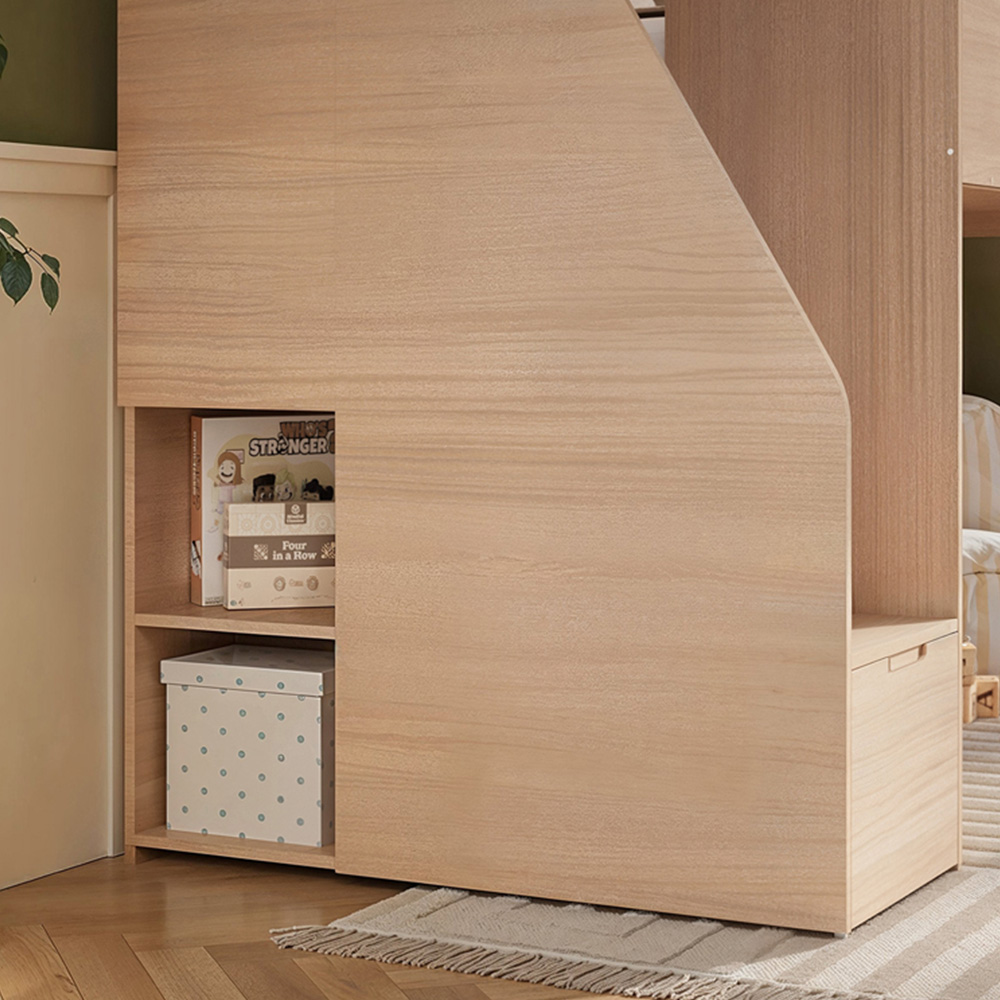 Flair Dreamland Oak Play House Staircase Mid Sleeper Image 5