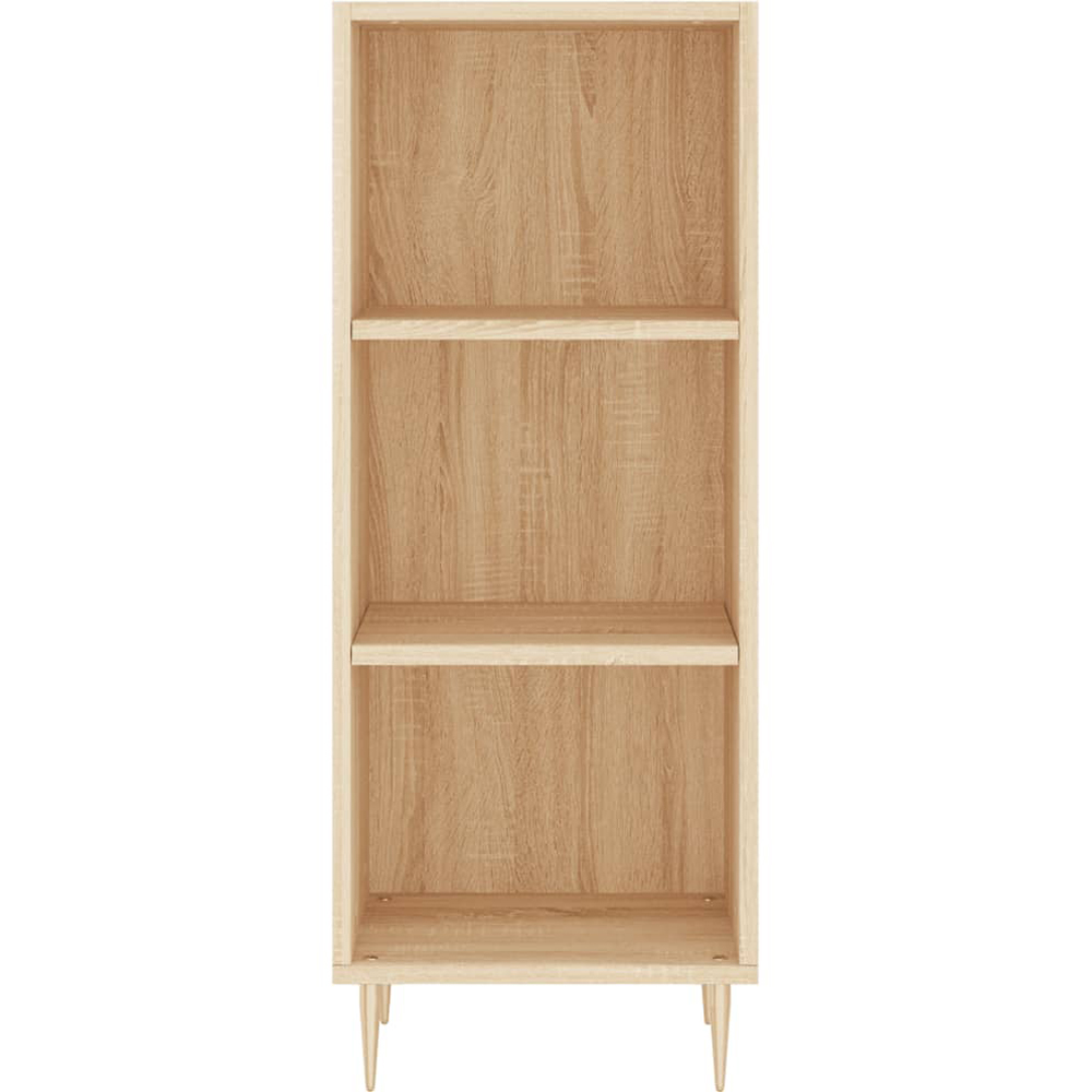 vidaXL 3 Shelf Sonoma Oak Narrow Sideboard Image 4