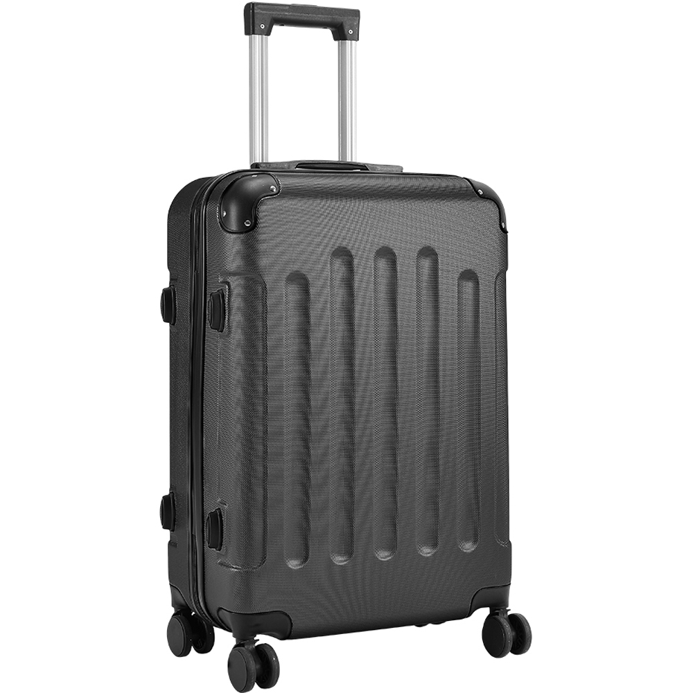 H&O Direct Medium Black ABS Hardshell Suitcase Image 1
