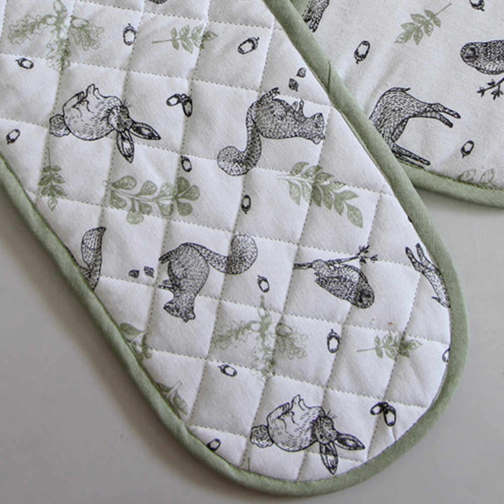 Highlands Homeware Woodland Double Oven Mitt Image 3