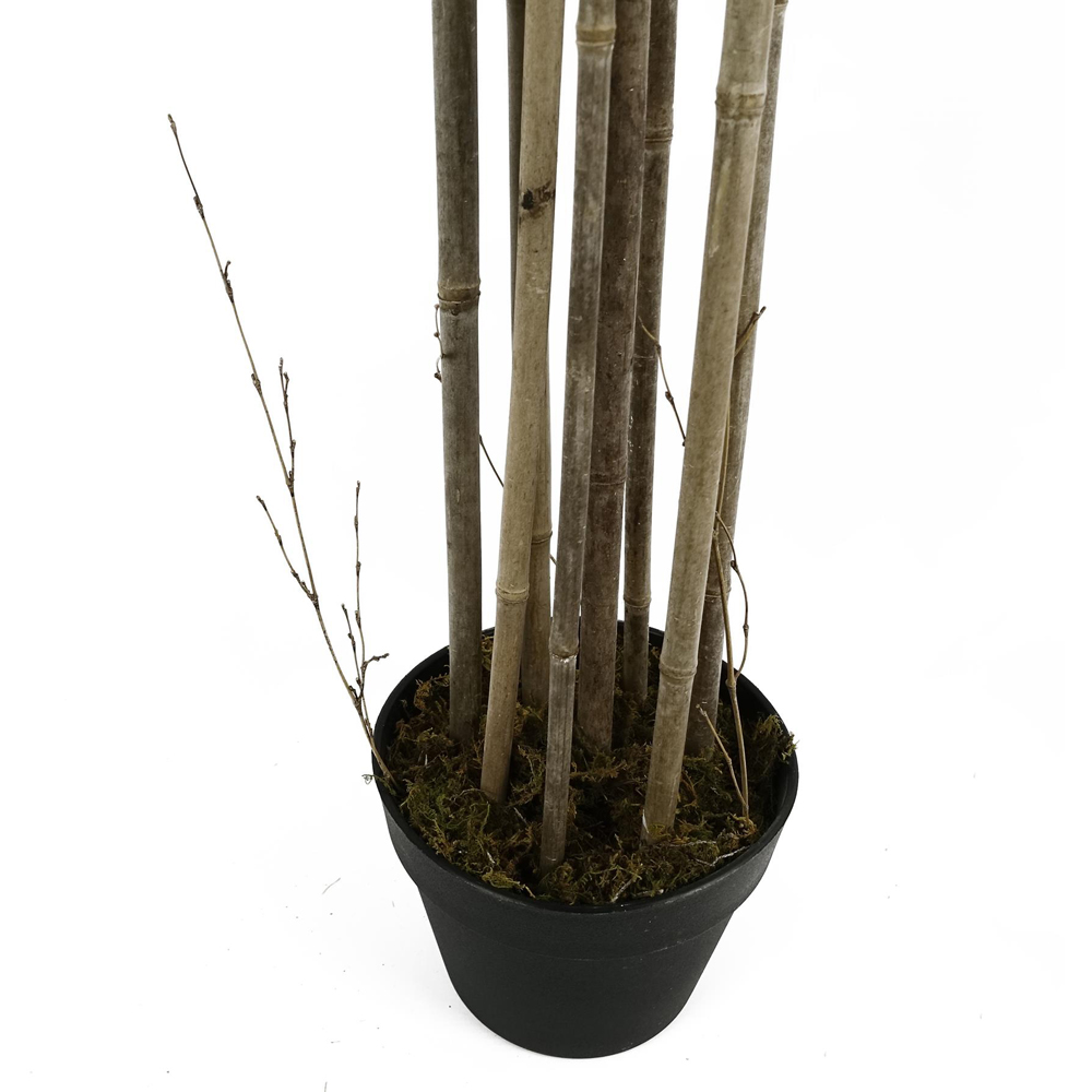 Leaf Natural Green Bamboo Artificial Tree in Pot 6ft Image 5