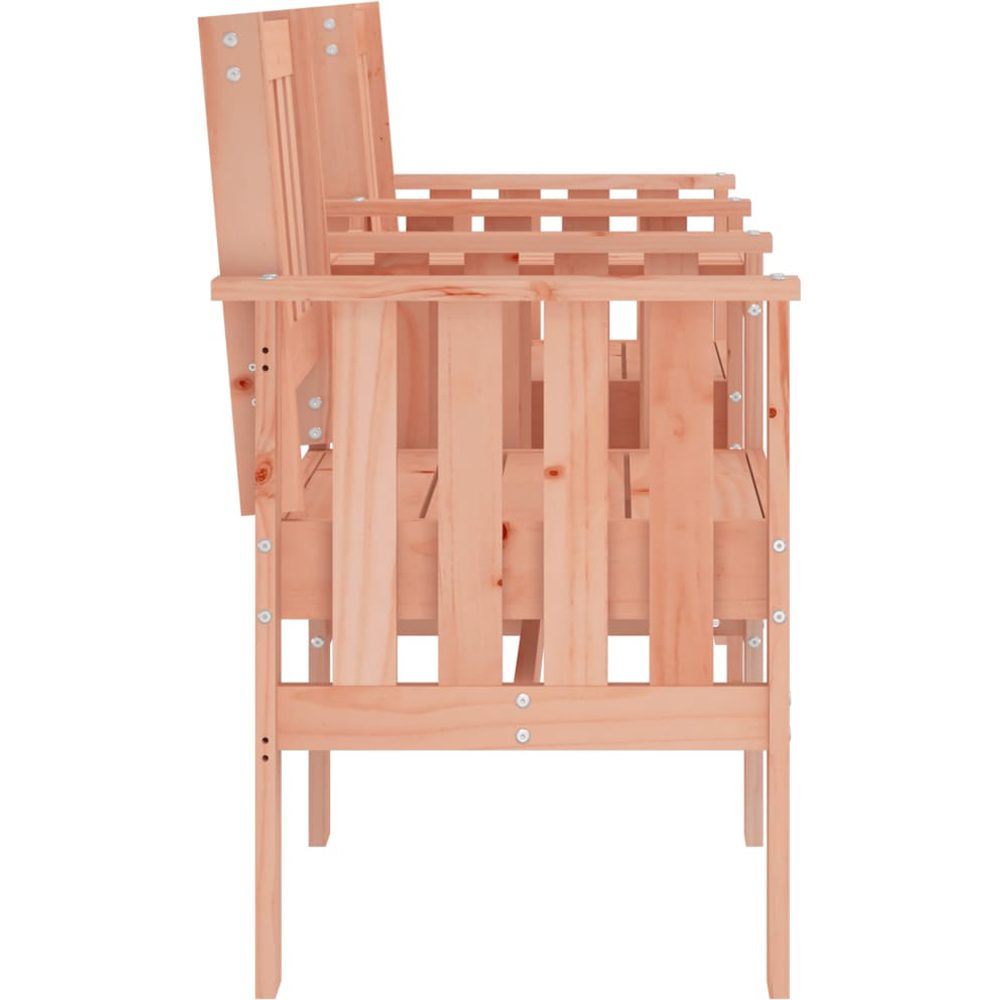 vidaXL 2 Seater Natural Solid Douglas Wood Slatted Garden Companion Seat Image 5