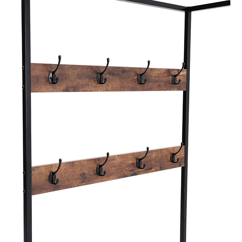 Living and Home Metal Clothes Rack with Shelf Image 3