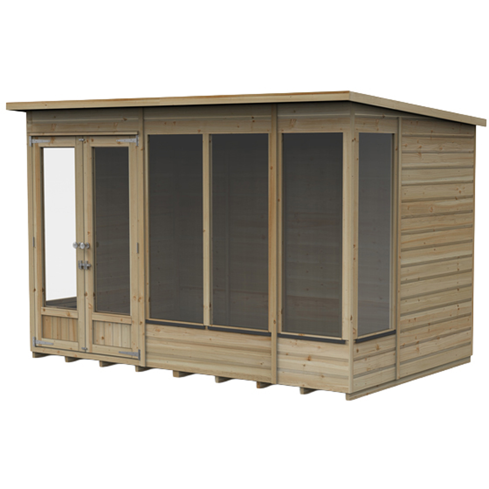Forest Garden Beckwood 10 x 6ft Single Opening Apex Summerhouse Image 1