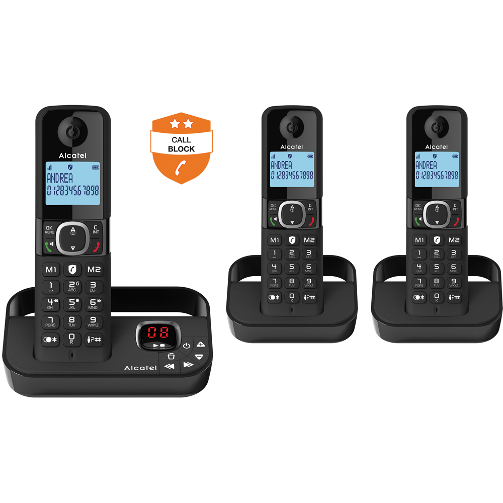 Alcatel F860 DECT Phone with Answer Machine Trio Image 2